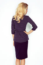 Load image into Gallery viewer, Morimia Shirt with pockets - navy blue + stars MM 018-4