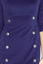 Load image into Gallery viewer, Morimia Dress with buttons - navy blue MM 019-1