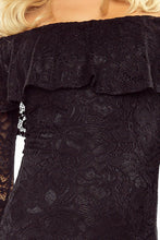 Load image into Gallery viewer, Morimia MM 021-1 Dress with frill - lace - black