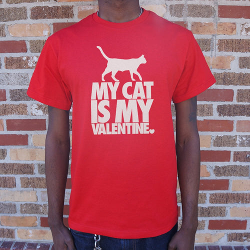 My Cat Is My Valentine T-Shirt (Mens)