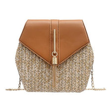 Load image into Gallery viewer, Hexagon Rattan Handmade Woven Bag
