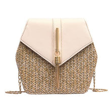 Load image into Gallery viewer, Hexagon Rattan Handmade Woven Bag