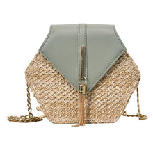 Load image into Gallery viewer, Hexagon Rattan Handmade Woven Bag
