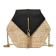 Load image into Gallery viewer, Hexagon Rattan Handmade Woven Bag