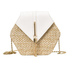 Load image into Gallery viewer, Hexagon Rattan Handmade Woven Bag