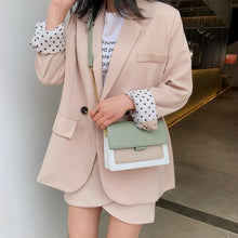 Load image into Gallery viewer, Luxury Contrast Leather Crossbody Bag