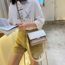 Load image into Gallery viewer, Luxury Contrast Leather Crossbody Bag