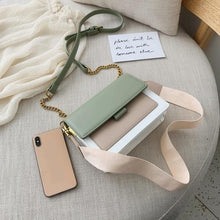 Load image into Gallery viewer, Luxury Contrast Leather Crossbody Bag