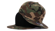 Load image into Gallery viewer, HATLANDER Camouflage snapback polyester cap blank flat camo baseball cap with no embroidery mens cap and hat for men and women