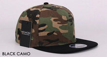 Load image into Gallery viewer, HATLANDER Camouflage snapback polyester cap blank flat camo baseball cap with no embroidery mens cap and hat for men and women