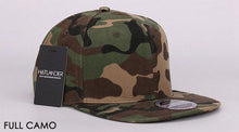 Load image into Gallery viewer, HATLANDER Camouflage snapback polyester cap blank flat camo baseball cap with no embroidery mens cap and hat for men and women