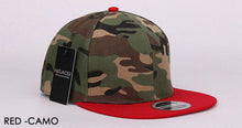 Load image into Gallery viewer, HATLANDER Camouflage snapback polyester cap blank flat camo baseball cap with no embroidery mens cap and hat for men and women