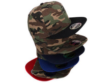 Load image into Gallery viewer, HATLANDER Camouflage snapback polyester cap blank flat camo baseball cap with no embroidery mens cap and hat for men and women