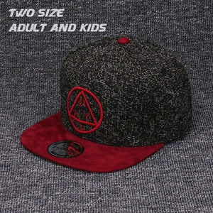 Snapback NY round triangle embroidery flat brim baseball cap