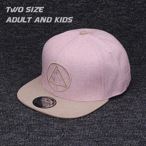 Snapback NY round triangle embroidery flat brim baseball cap