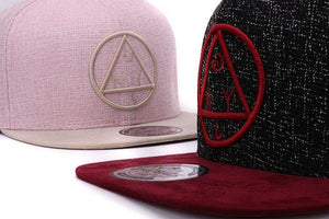 Snapback NY round triangle embroidery flat brim baseball cap