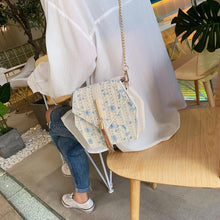 Load image into Gallery viewer, Hexagon Style Straw Lace embroidery Bag
