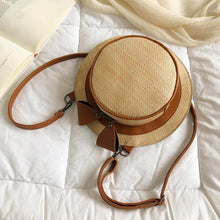 Load image into Gallery viewer, Hat Shaped Straw Bag