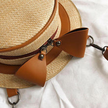 Load image into Gallery viewer, Hat Shaped Straw Bag