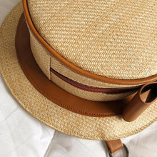 Load image into Gallery viewer, Hat Shaped Straw Bag