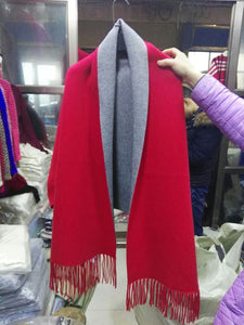 Cashmere Tassel Batwing Sleeve Scarf Cape