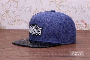 Quality linen cotton mens snapback cap