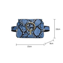 Cargar imagen en el visor de la galería, Snake Pattern Leather Belt Bag