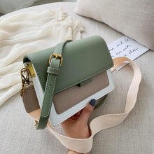 Load image into Gallery viewer, Luxury Contrast Leather Crossbody Bag