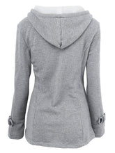 Load image into Gallery viewer, Hooded Cotton Slim Fit Single Breasted Zipper Jacket