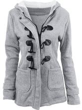 Load image into Gallery viewer, Hooded Cotton Slim Fit Single Breasted Zipper Jacket
