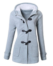 Load image into Gallery viewer, Hooded Cotton Slim Fit Single Breasted Zipper Jacket