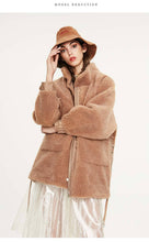 Load image into Gallery viewer, Real fur teddy bear style winter coat