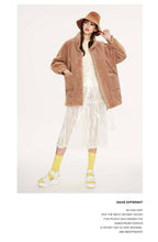 Load image into Gallery viewer, Real fur teddy bear style winter coat