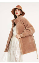 Load image into Gallery viewer, Real fur teddy bear style winter coat