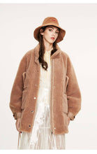Load image into Gallery viewer, Real fur teddy bear style winter coat