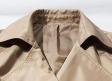 Load image into Gallery viewer, Patchwork Ruched Trench Coat