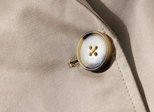 Load image into Gallery viewer, Patchwork Ruched Trench Coat