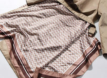 Load image into Gallery viewer, Patchwork Ruched Trench Coat