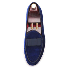 Load image into Gallery viewer, Royal Blue Velvet Handmade Loafers