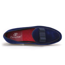 Load image into Gallery viewer, Royal Blue Velvet Handmade Loafers