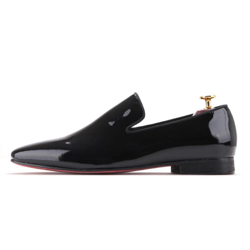 Black Patent Leather Men's Shoes