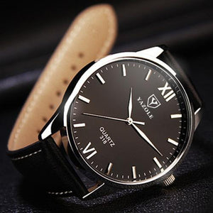 Stylish Leather strap Quartz Watch
