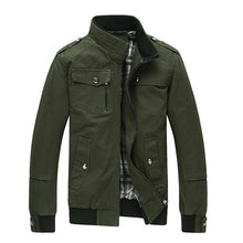 Load image into Gallery viewer, Outerwear  Military  Khaki Jacket
