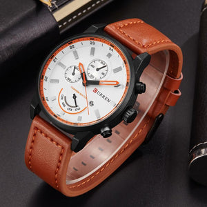 Leather Fashion Casual Sport Wristwatch