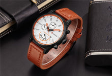 Load image into Gallery viewer, Leather Fashion Casual Sport Wristwatch