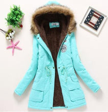 Load image into Gallery viewer, Hooded medium-long casual parka