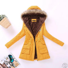 Load image into Gallery viewer, Hooded medium-long casual parka
