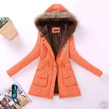 Load image into Gallery viewer, Hooded medium-long casual parka