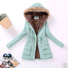 Load image into Gallery viewer, Hooded medium-long casual parka