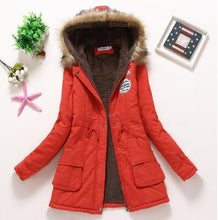 Load image into Gallery viewer, Hooded medium-long casual parka